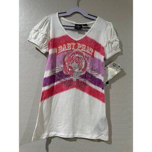 Baby Phat Kimora Lee Simmons Girls Short Sleeve Tee size L NWT
